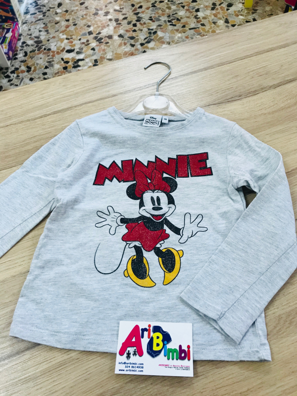 MAGLIETTA DISNEY MINNIE MANICA LUNGA 4 ANNI