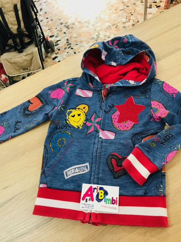 FELPA DESIGUAL 3-4 ANNI