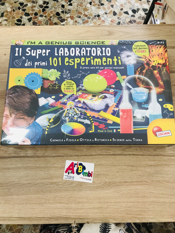 IL SUPER LABORATORIO DEI PRIMI 101 ESPERIMENTI, LISCIANI, NUOVO IL SUPER LABORATORIO DEI PRIMI 101 ESPERIMENTI, LISCIANI, NUOVO