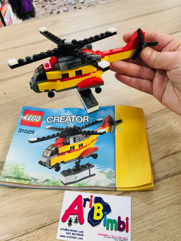 LEGO CREATOR 31029 ELICOTTERO DA CARICO 3 IN 1