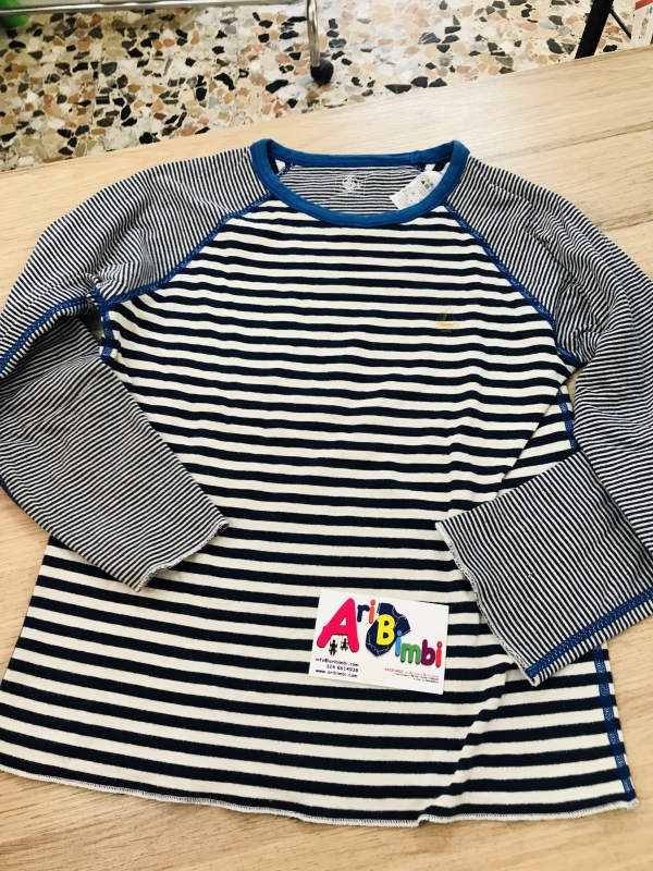 MAGLIETTA PETIT BATEAU, MANICHE LUNGHE, 10 ANNI