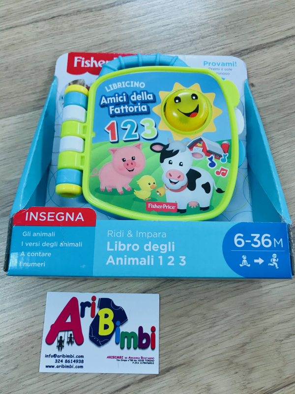 IL LIBRO DEGLI ANIMALI 1 2 3 FISHER PRICE - NUOVO