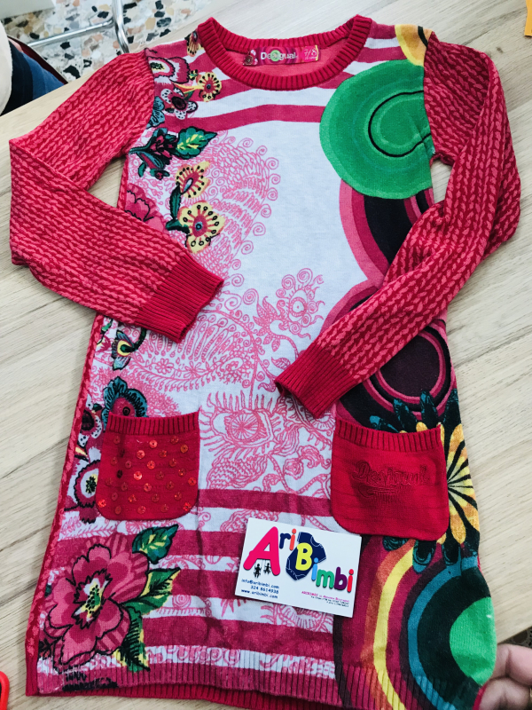 ABITO DESIGUAL 7-8 ANNI