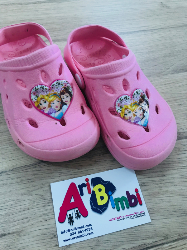 CIABATTE TIPO CROCS PRINCIPESSE DISNEY N 26-27