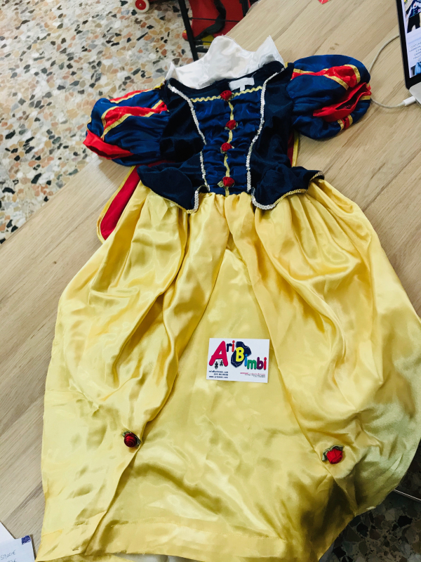 COSTUME BIANCANEVE DISNEY 7-8 ANNI