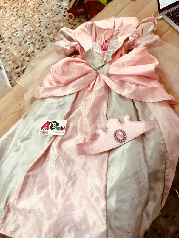 COSTUME PRINCIPESSA COROLLE 6-7 ANNI