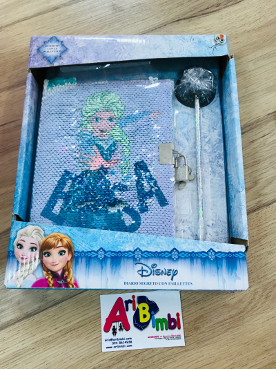 DIARIO SEGRETO FROZEN E MINNIE CON PAILETTES