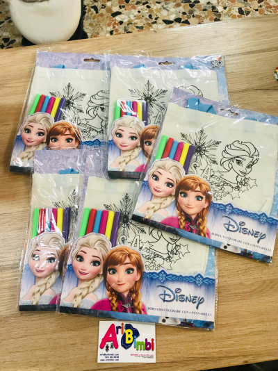 BORSA FROZEN DA COLORARE