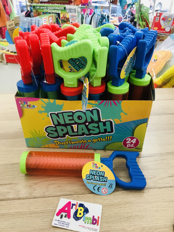 TUBO SPARA ACQUA, NEON SPLASH