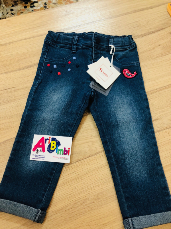 BRUMS, PANTALONE DENIM EL. C/PIETRE 18 mesi