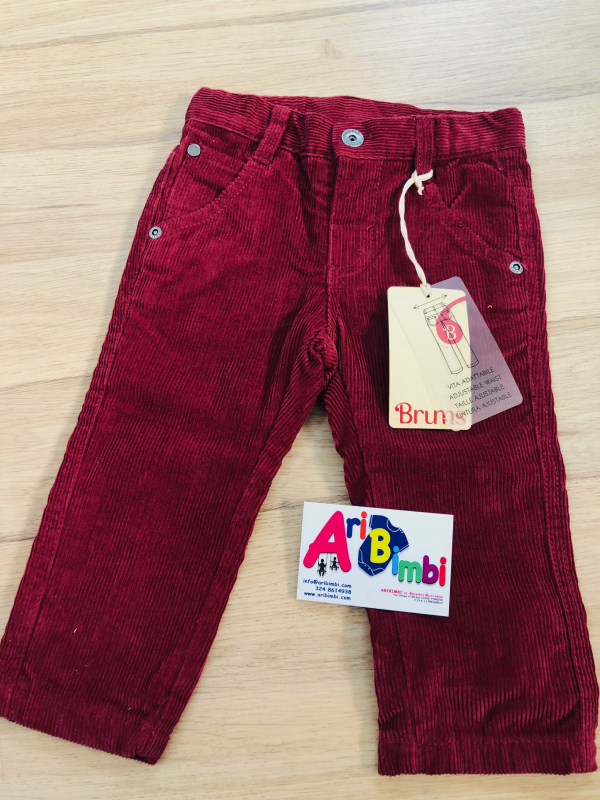 BRUMS, PANTALONE VELLUTO 9 mesi