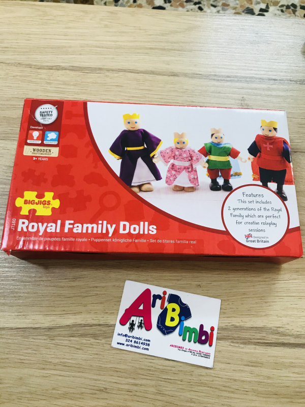 PUPAZZI FAMIGLIA REALE - BIGJIGS TOYS