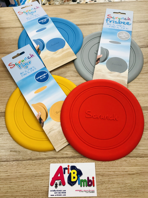 SCRUNCH FRISBEE IN SILICONE ARROTOLABILE, BIGJIGS TOYS