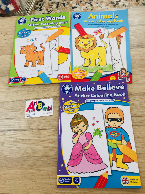 LIBRI DA COLORARE CON STICKERS BIGJIGS TOYS