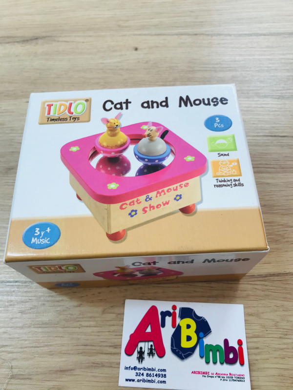 CARILLON GATTO E TOPO TIDLO - BIGJIGS TOYS