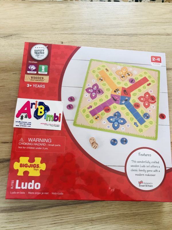 GIOCO LUDO IN LEGNO - BIGJIGS TOYS