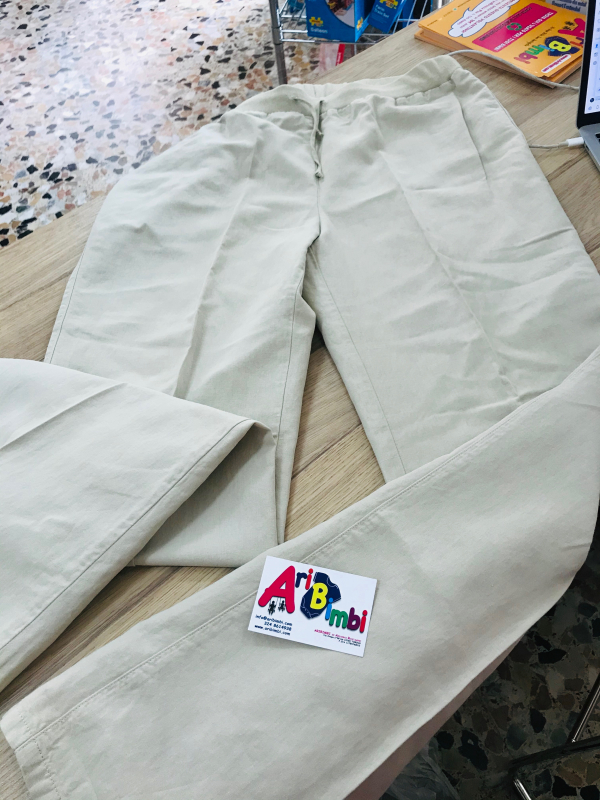 PANTALONI LINO PREMAMAN BENETTON TG M