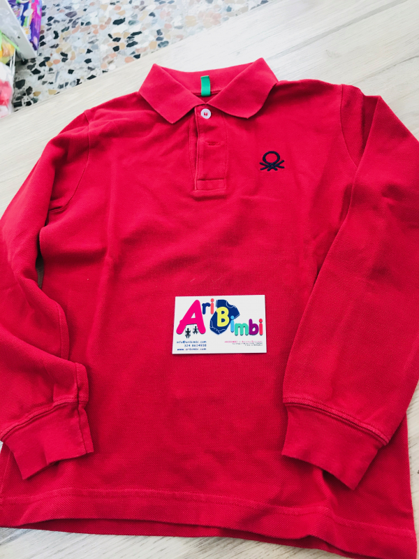 POLO BENETTON MANICA LUNGA 6 ANNI