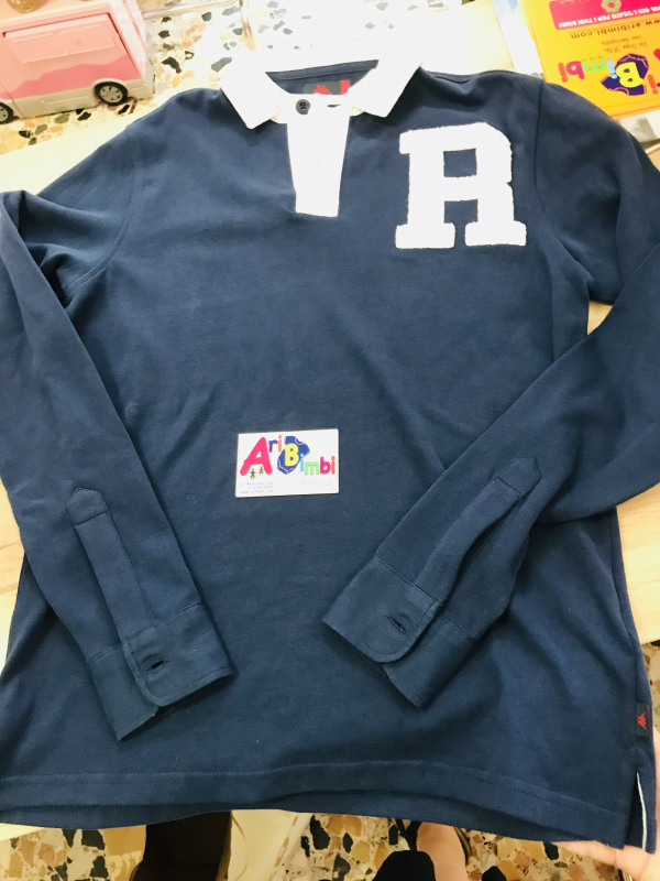 POLO ROBE DI KAPPA TG MEDIUM, 14-16 ANNI, MANICHE LUNGHE