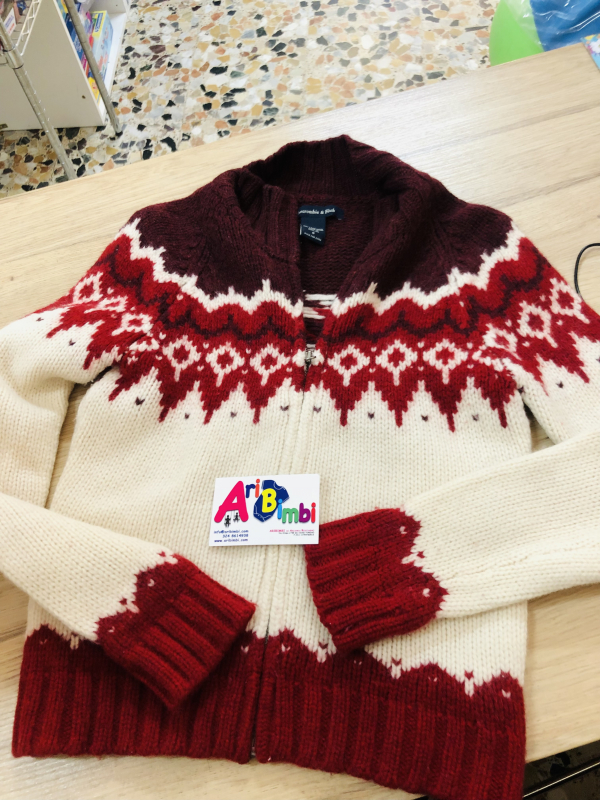 ABERCOMBIE E FITCH MAGLIA LANA 10-12 ANNI