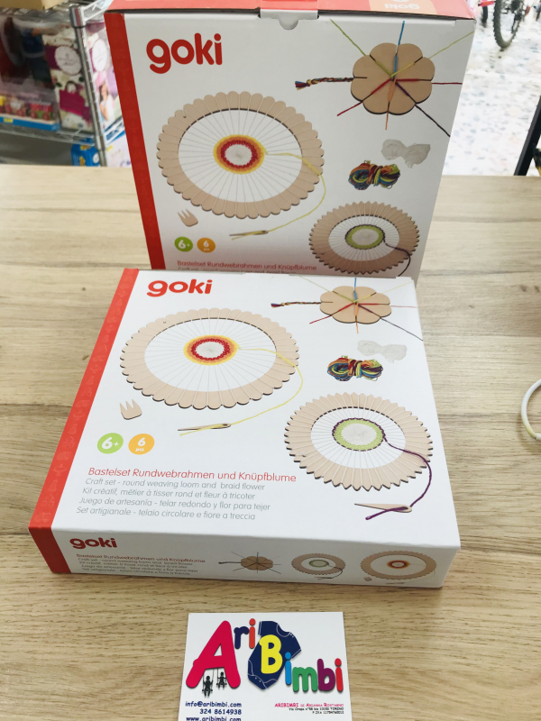 TELAIO CIRCOLARE A FIORE A TRECCIA, GOKI, NUOVO TELAIO CIRCOLARE A FIORE A TRECCIA, GOKI, NUOVO