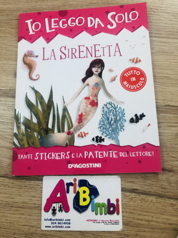 LA SIRENETTA, IO LEGGO DA SOLO, CON STICKERS, DEAGOSTINI