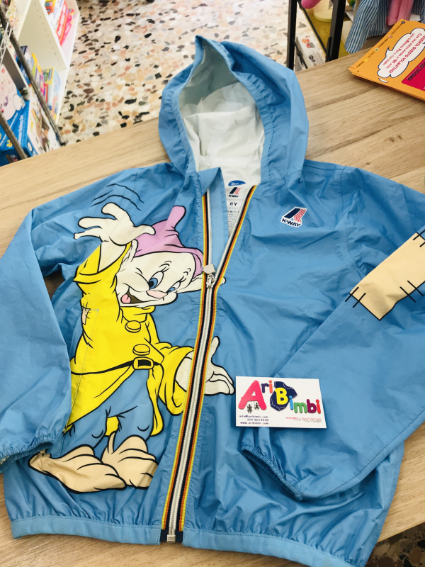 KWAY IMPERMEABILE K-WAY JACK DISNEY DOPEY, 8 ANNI