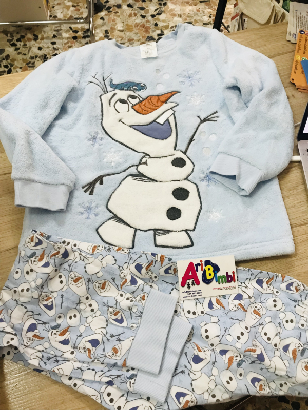 PIGIAMA OLAF FROZEN DISNEY 7-8 ANNI