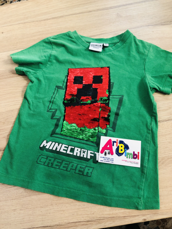 MAGLIETTA MINECRAFT 4-5 ANNI