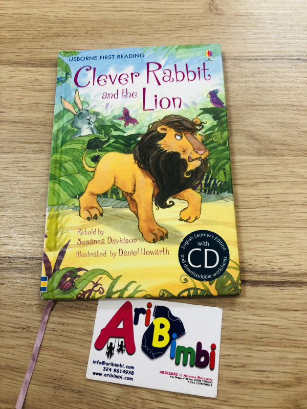 CLEVER RABBIT AND THE LION, USBORNE, LIBRO IN INGLESE