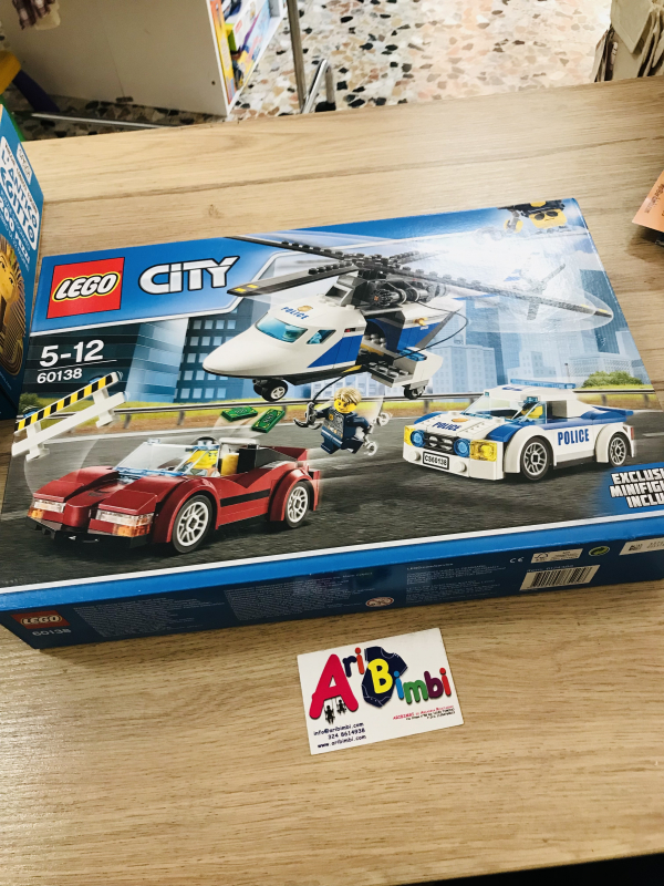 LEGO CITY 60138, INSEGUIMENTO AD ALTA VELOCITA, NUOVO LEGO CITY 60138, INSEGUIMENTO AD ALTA VELOCITA, NUOVO