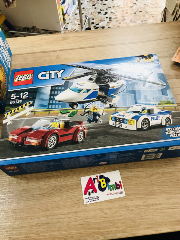 LEGO CITY 60138, INSEGUIMENTO AD ALTA VELOCITA, NUOVO