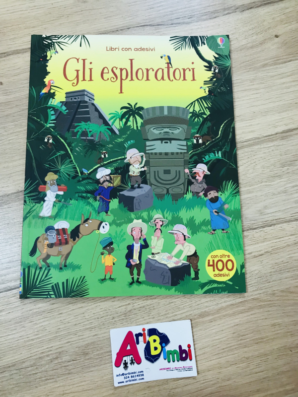 GLI ESPLORATORI, LIBRI CON ADESIVI, NUOVO GLI ESPLORATORI, LIBRI CON ADESIVI, NUOVO