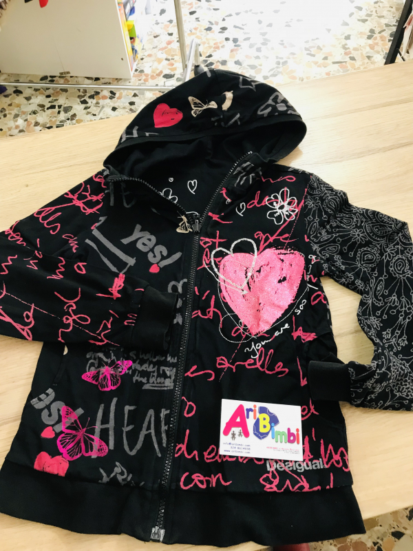 FELPA DESIGUAL 7-8 ANNI