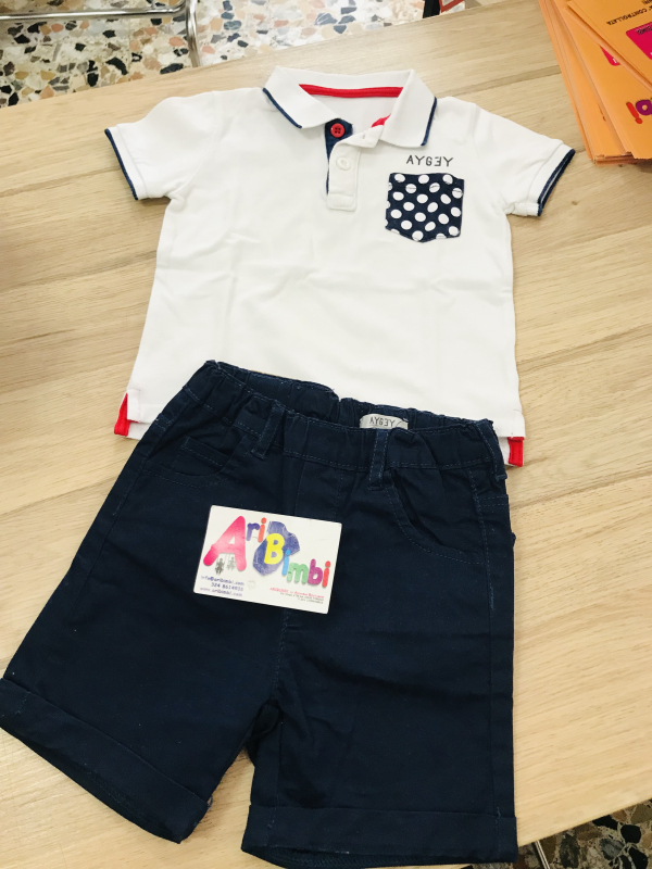 AYGEY COMPLETO MAGLIETTA E PANTALONCINI 12 mesi