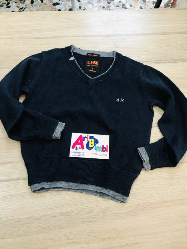 MAGLIA SUN68 2 ANNI, IN COTONE E CASHMERE