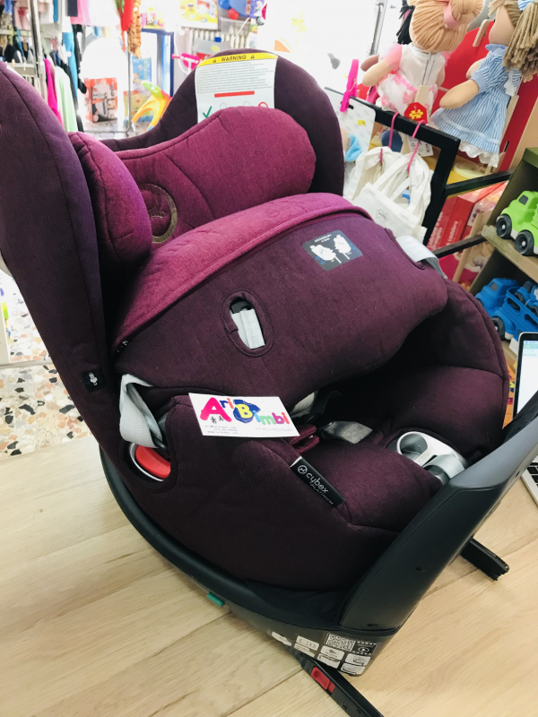 CYBEX, SIRONA PLUS PLATINUM, CON BASE INTEGRATA CHE RUOTA 360, ISOFIX, SEGGIOLINO DA 0 A 18 KG, pari al nuovo