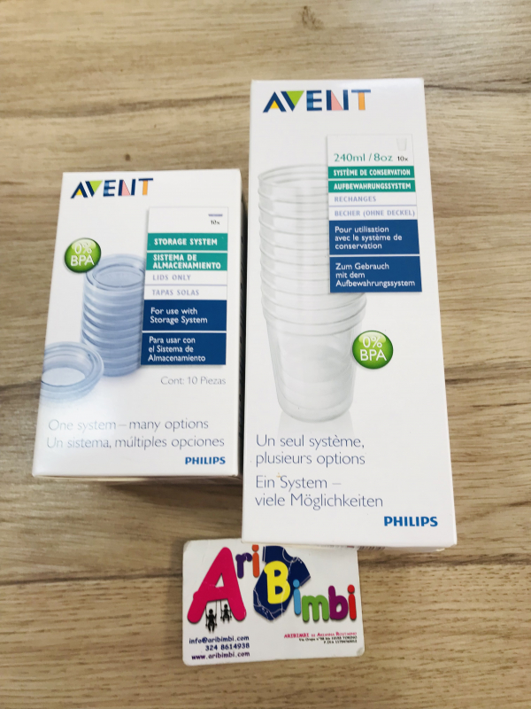 10 VASETTI AVENT RACCOGLILATTE, NUOVO 10 VASETTI AVENT RACCOGLILATTE, NUOVO