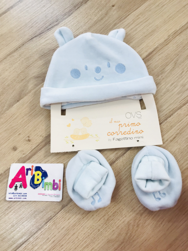 CAPPELLO E BABBUCCE OVS FAGOTTINO, NUOVO CAPPELLO E BABBUCCE OVS FAGOTTINO, NUOVO