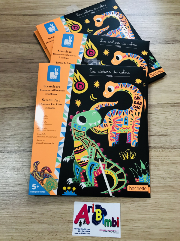 JANOD, SCRATCH ART DINOSAURI, DA 5 ANNI