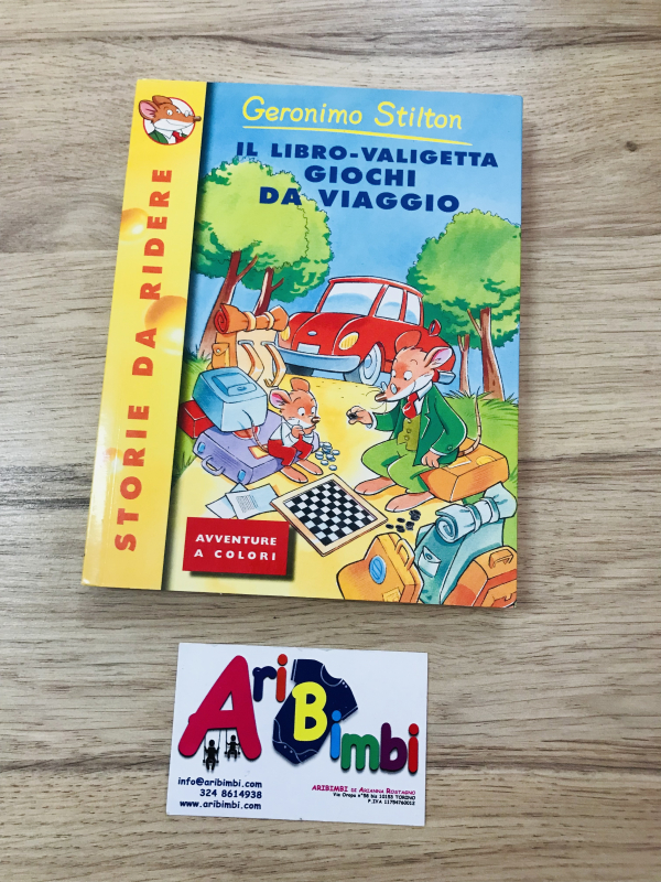 GERONIMO STILTON, IL LIBRO VALIGETTA GIOCHI DI VIAGGIO