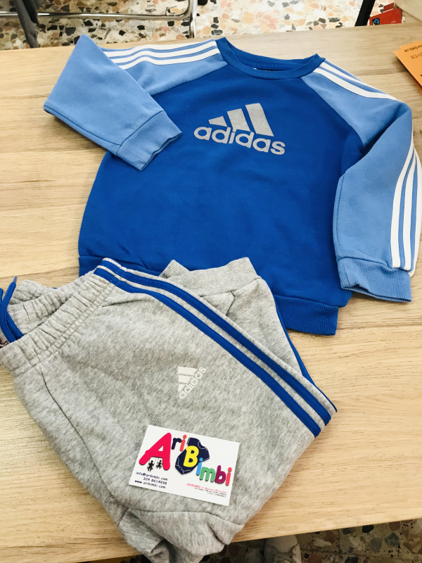 ADIDAS TUTA FELPA E PANTALONI 2-3 ANNI