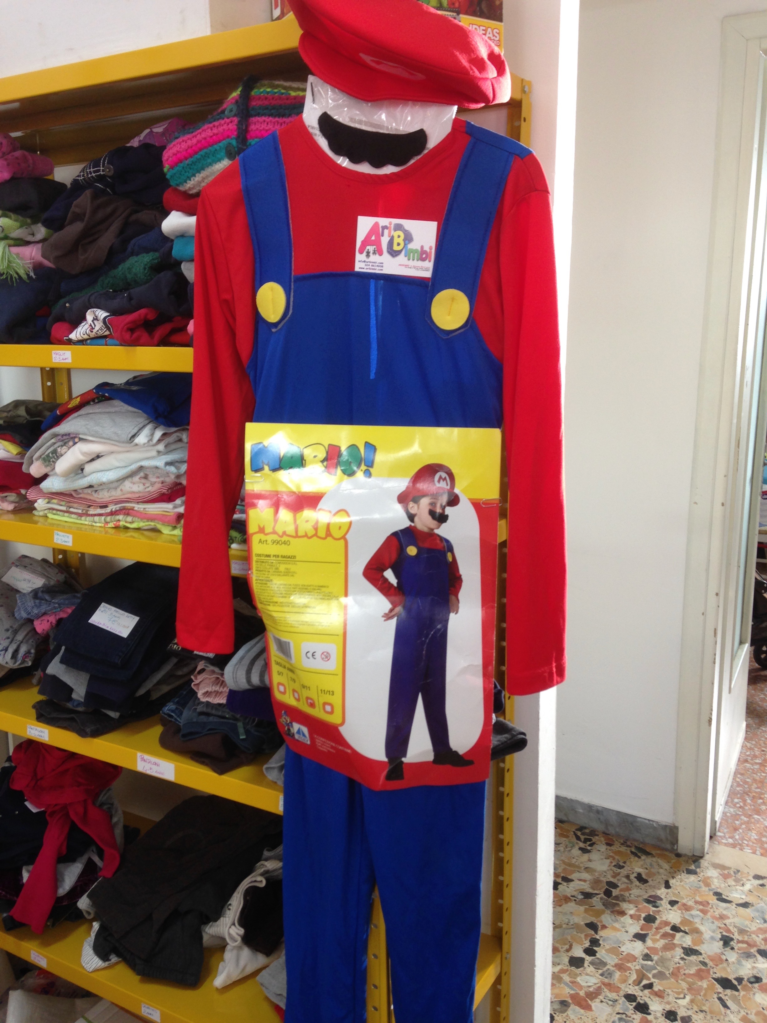 VESTITO CARNEVALE SUPER MARIO BROS 10-11 ANNI