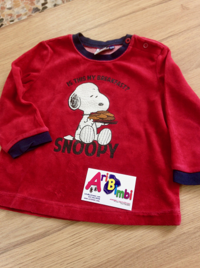 FELPA SNOOPY 12/18 mesi